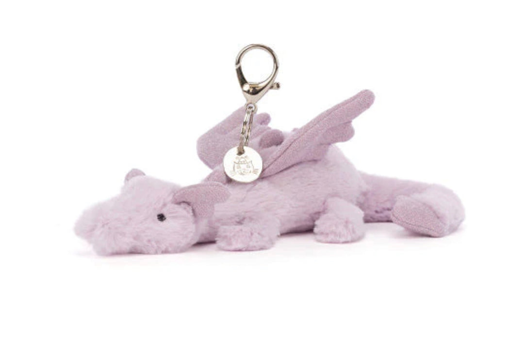 Jellycat Bag Charm Lavender Dragon