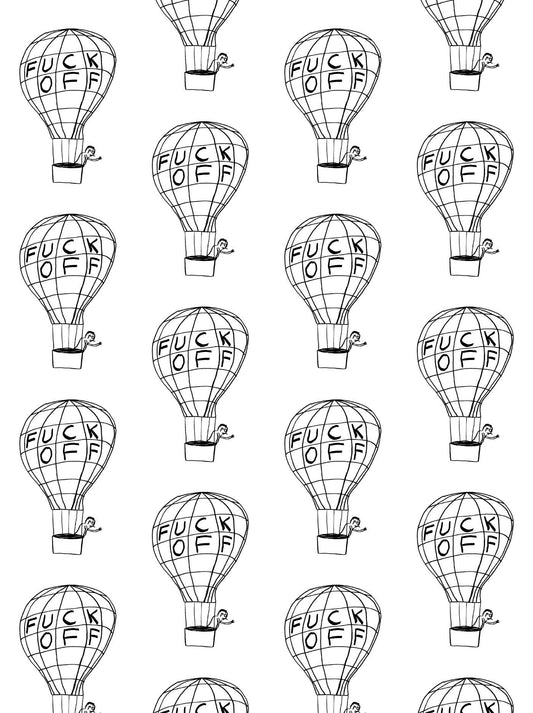 David Shrigley Gift Wrap Balloon **Pack of 2 Sheets Folded**