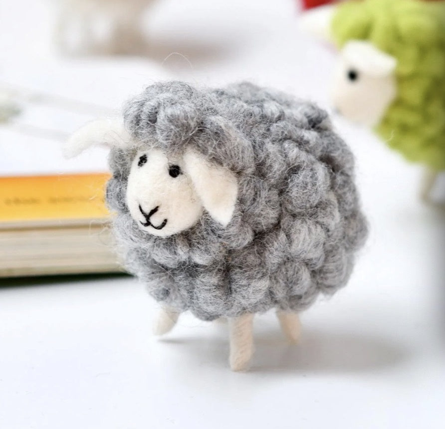 Tara FELT GREY SHEEP TOY