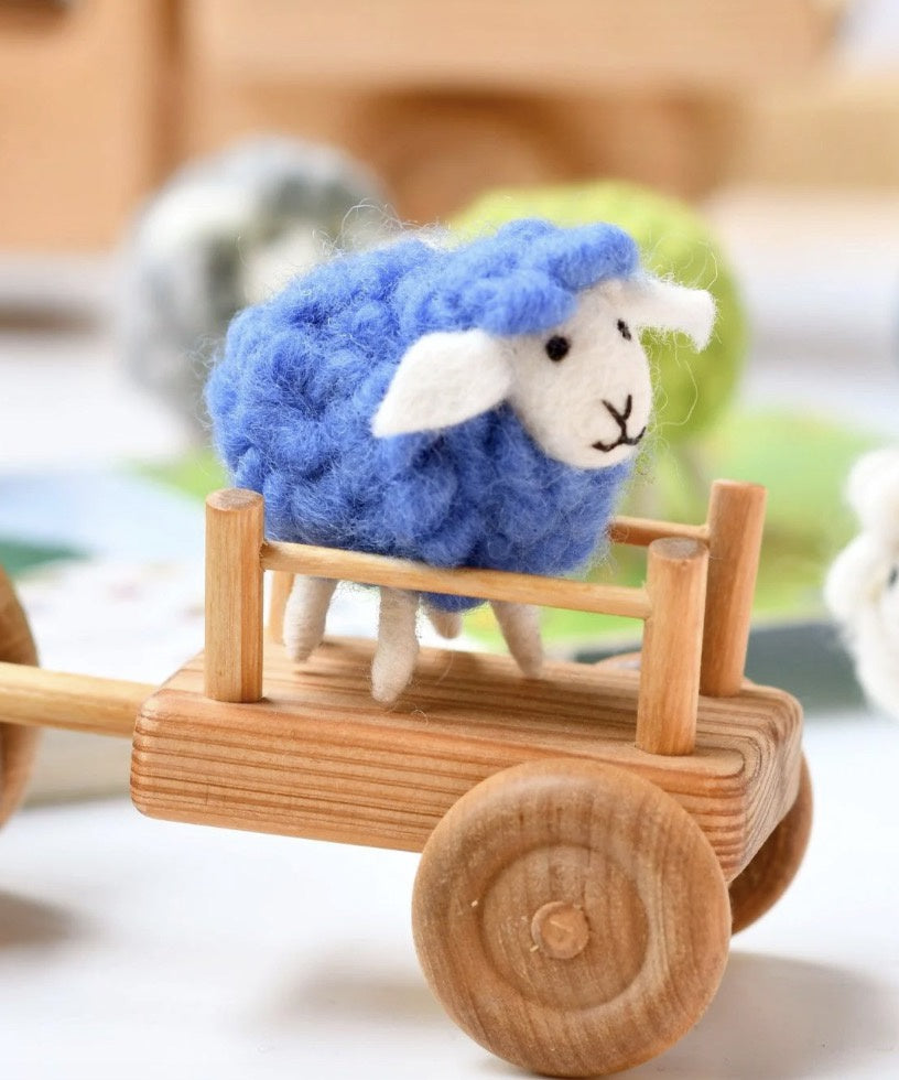 Tara FELT BLUE SHEEP TOY