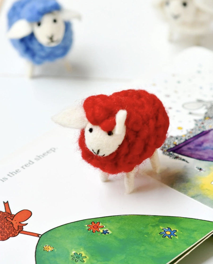 Tara FELT RED SHEEP TOY