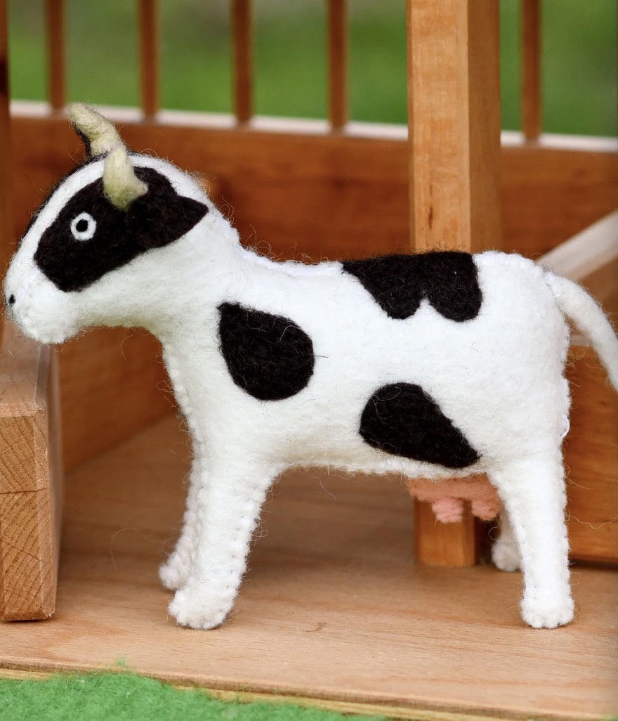 Tara FELT COW FARM ANIMAL TOY