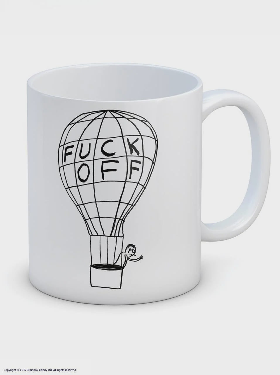 David Shrigley Mug - Fuck Off Balloon