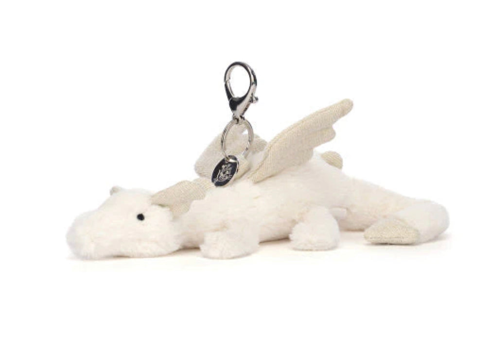 Jellycat Bag Charm Snow Dragon