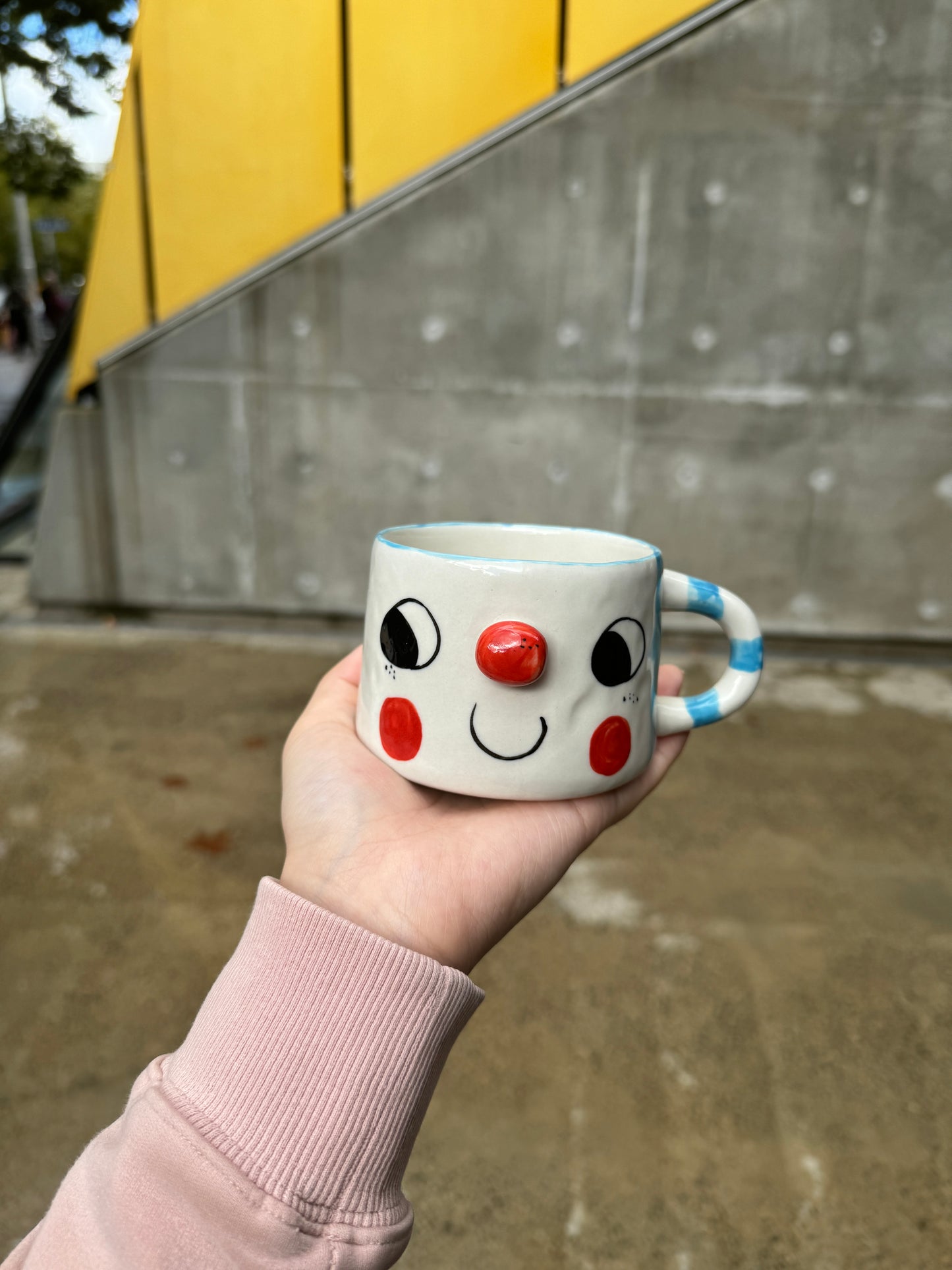 Andi's Smile Face Handmade Mug