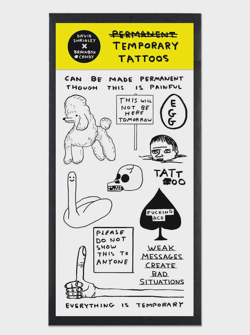 David Shrigley - Temporary Tattoos