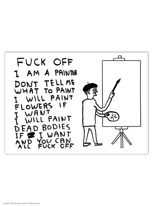 A6 Art Postcard By David Shrigley - Painter