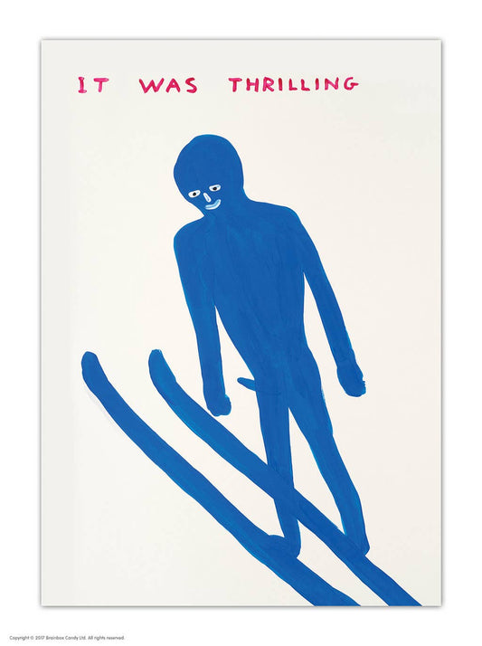 A6 Art Postcard By David Shrigley - It Was Thrilling