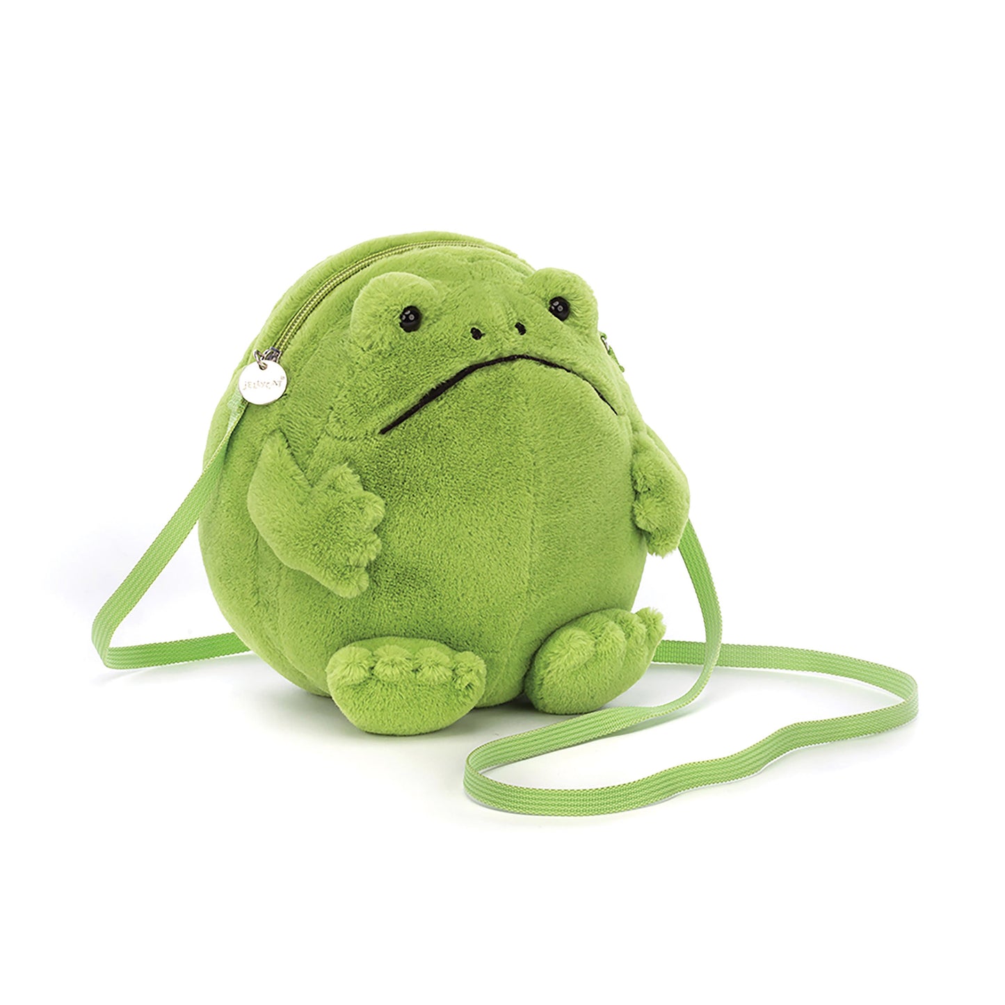 JELLYCAT RICKY RAIN FROG BAG GREEN 5X17X17CM