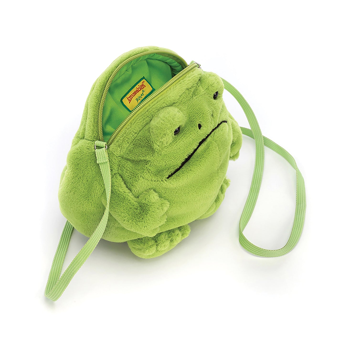 JELLYCAT RICKY RAIN FROG BAG GREEN 5X17X17CM