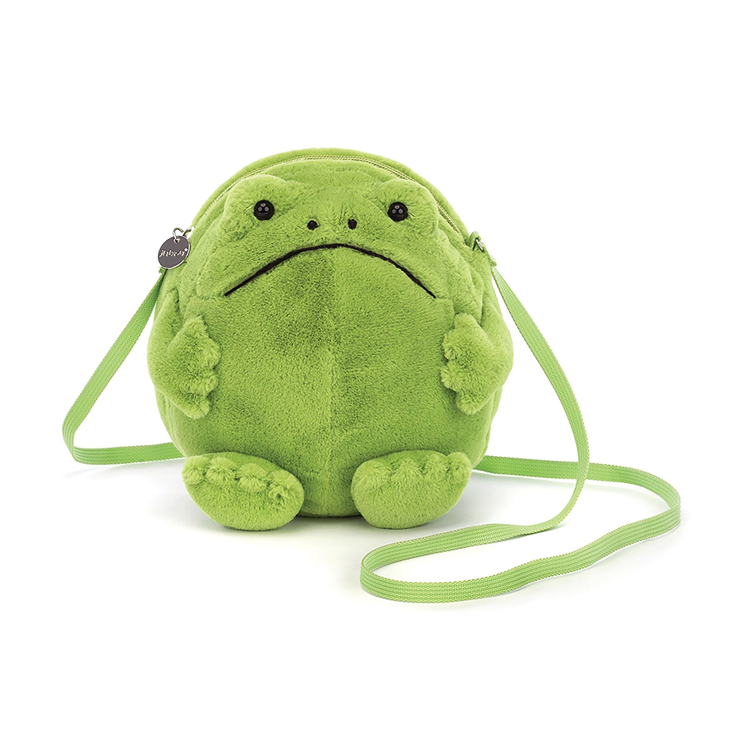 JELLYCAT RICKY RAIN FROG BAG GREEN 5X17X17CM