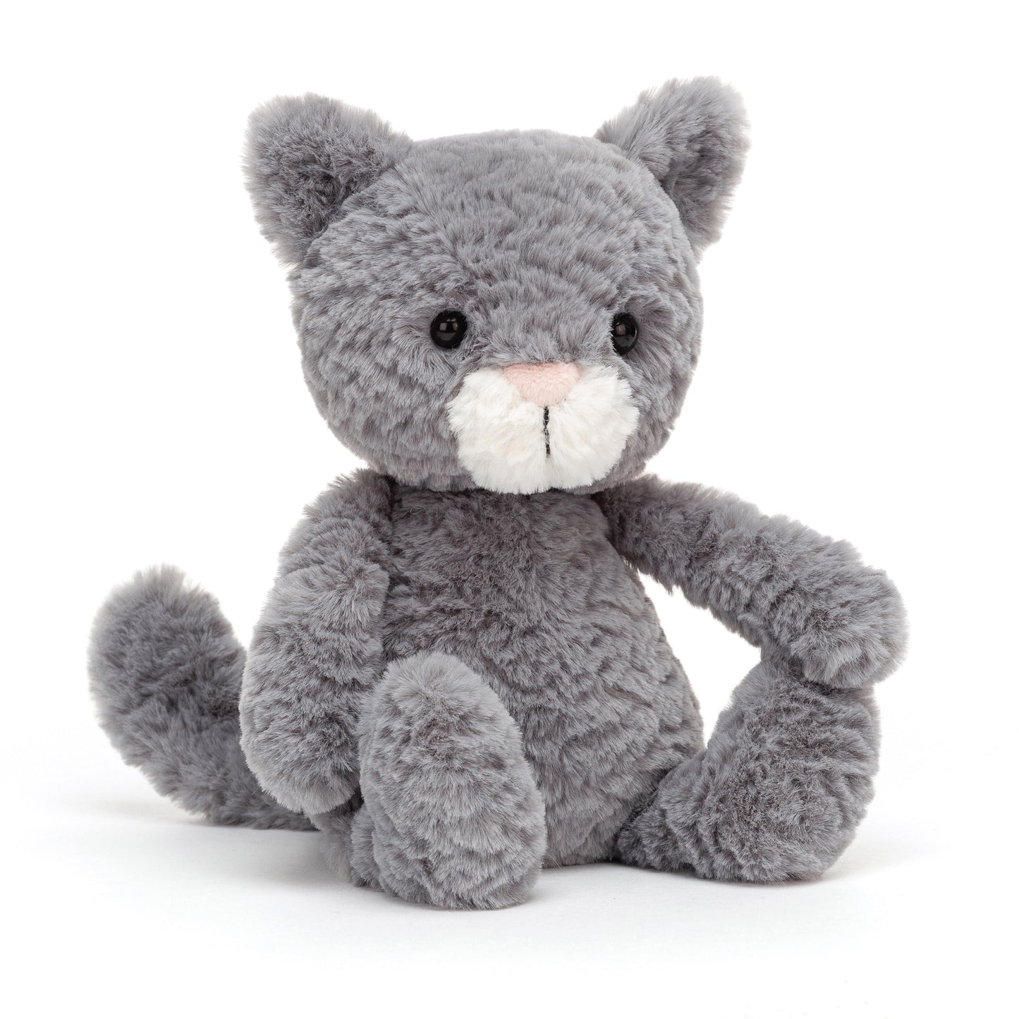 JELLYCAT TUMBLETUFT KITTEN GREY 8X9X20CM