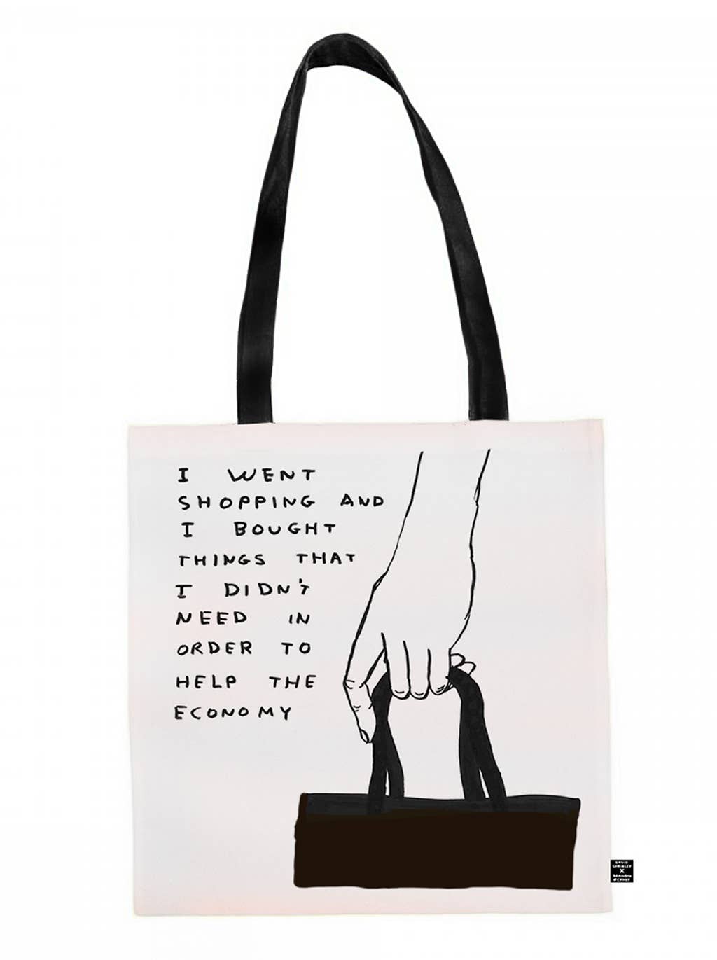 Funny Went Shopping David Shrigley Tote Bag